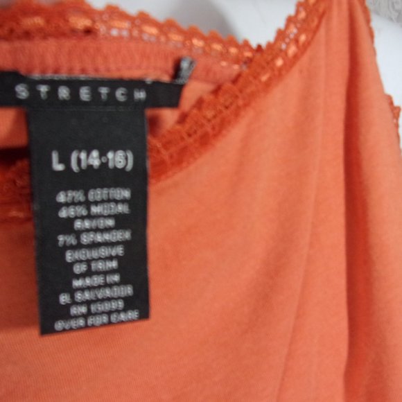 Camisole Top with Built in Bra Coral NWOT - Picture 2 of 2